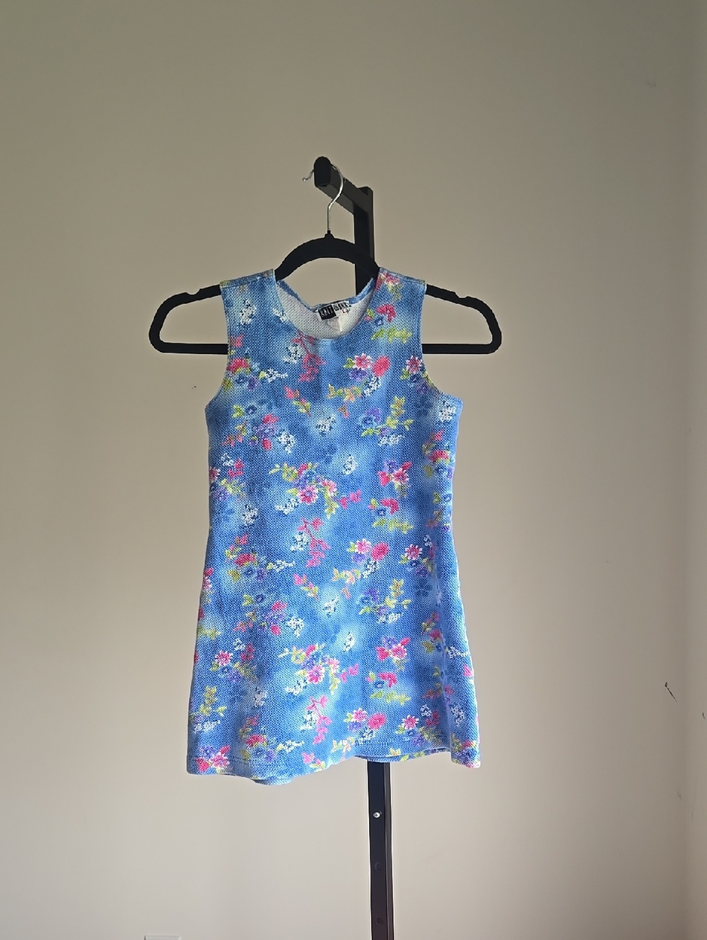 Vintage Y2K Knitworks Blue Floral Dress Size:6?!